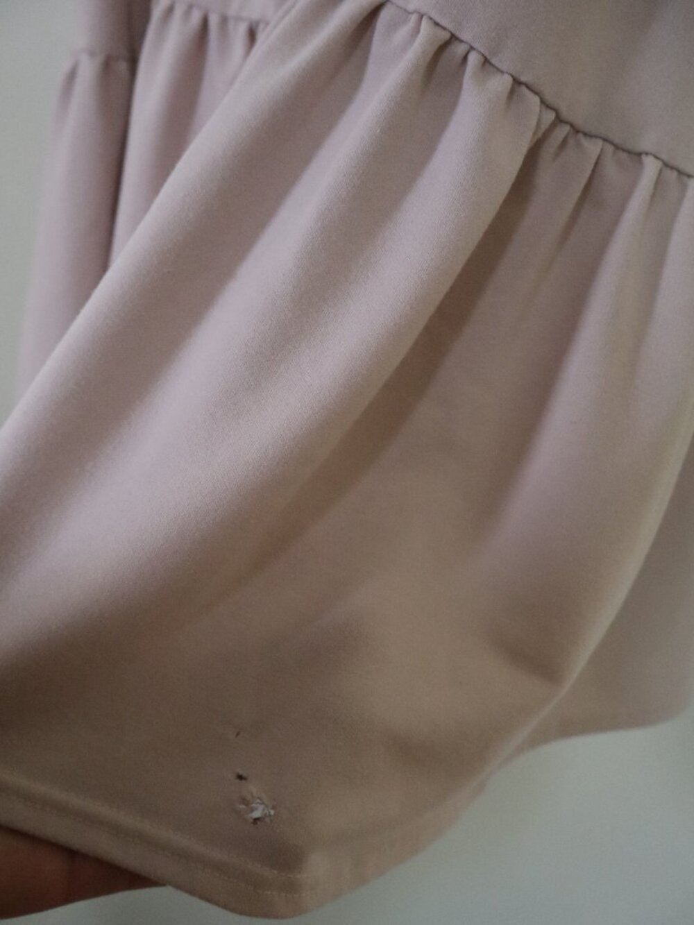 BooHoo Pastel Pink Shift Dress with Puffy Sleeves - Picture 5 of 8